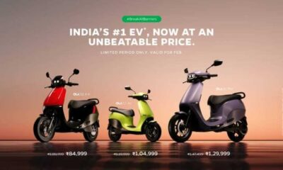 Ola Electric Slashes Prices On S1 Scooter Portfolio; More Affordable Ev Options For Customers