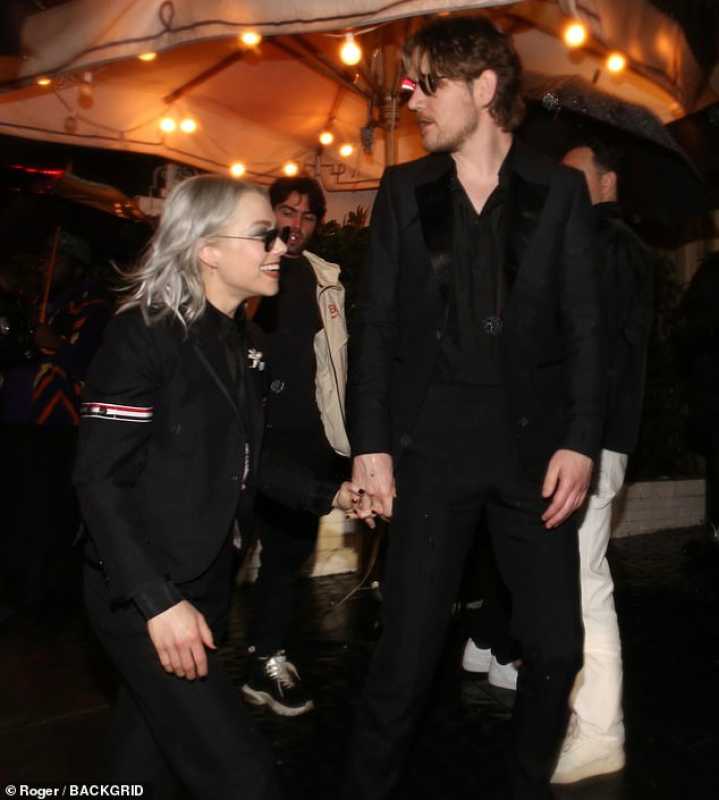 Phoebe Bridgers Makes Rare Appearance With Boyfriend Bo Burnham At Grammy Afterparty