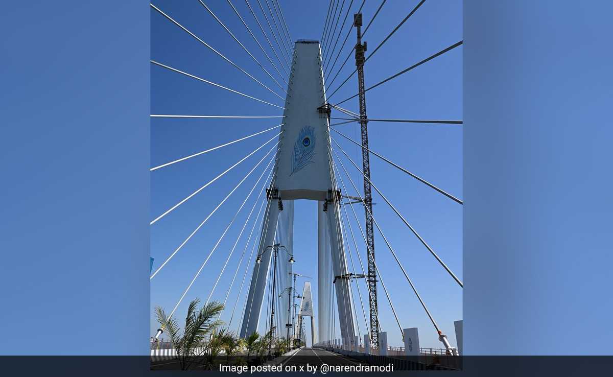 Pm Modi Inaugurates India's Longest Cable Stayed Bridge Sudarshan Setu In Dwarka