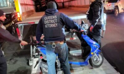 Queens District Attorney Cracks Down On Illegal Scooters In Astoria