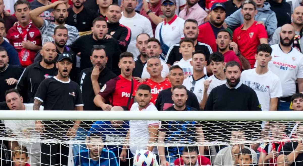 Rayo Vallecano Fan Interferes With Sevilla Player During Spanish League Match