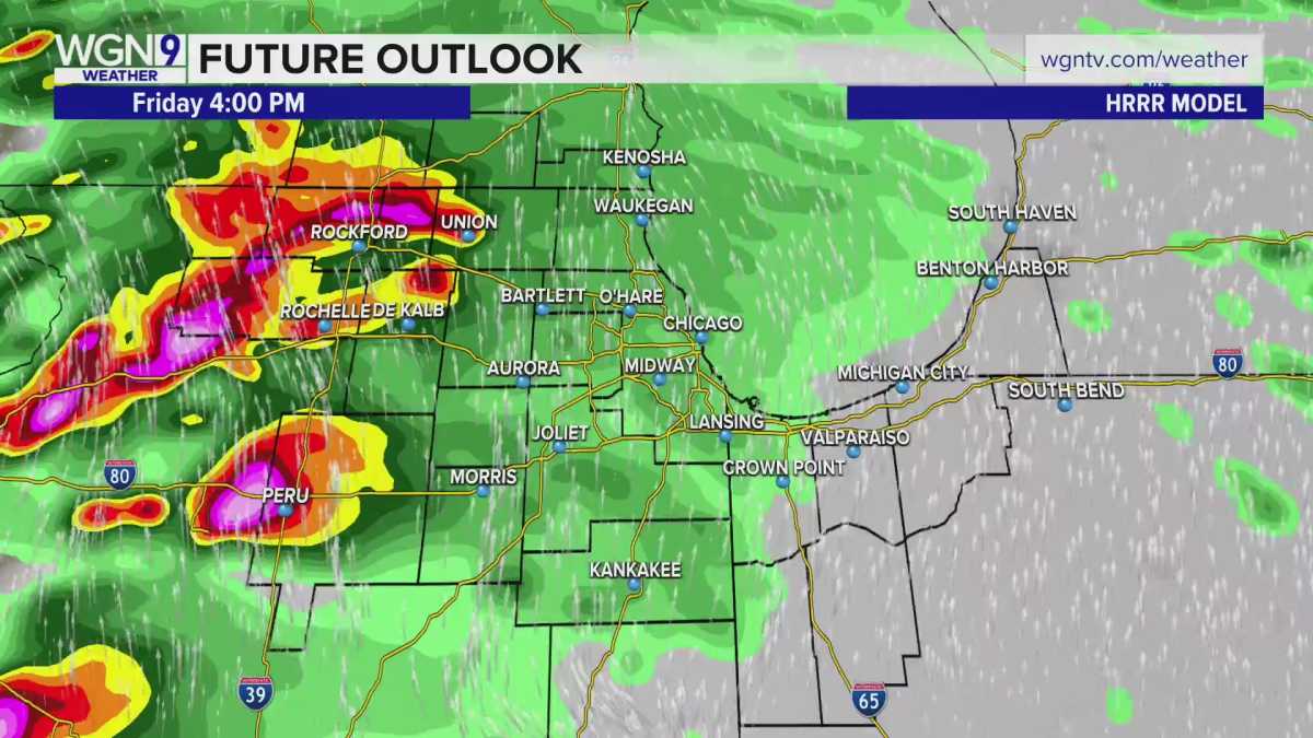 Severe Storms And Tornado Warnings Hit Chicago Area