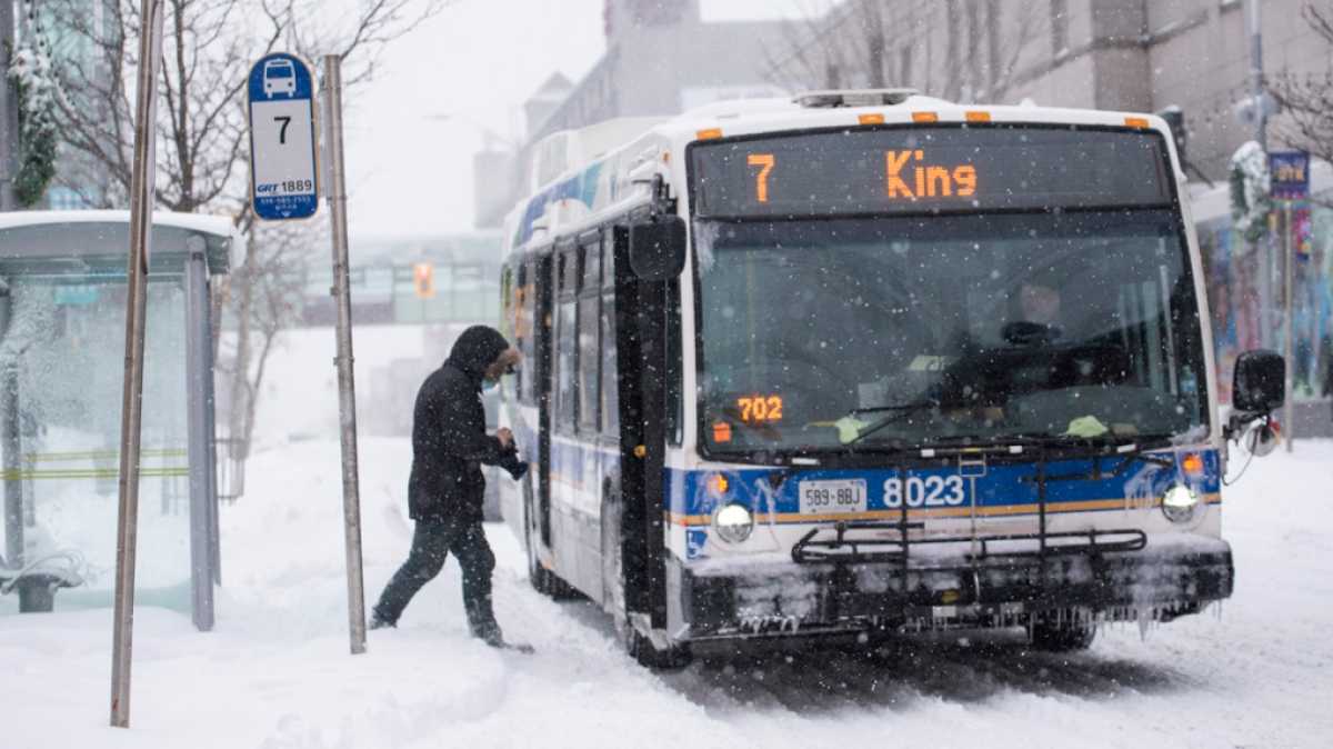 Snowstorm Causes Disruptions In Grand River Transit Bus Services