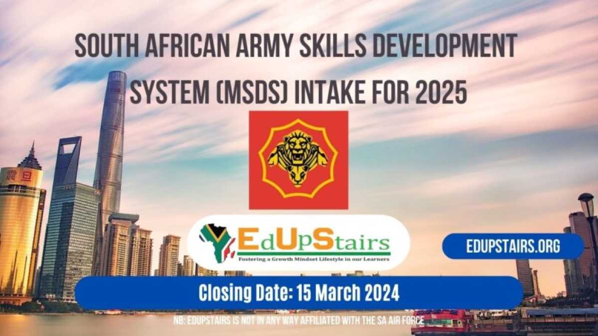 South African Military Health Service Opens Applications For 2025 Military Skills Development System