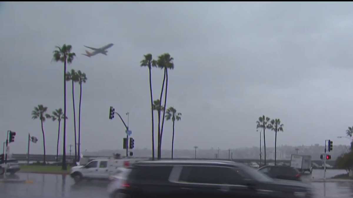 Storm Brings Heavy Rain And Flood Warnings To San Diego County