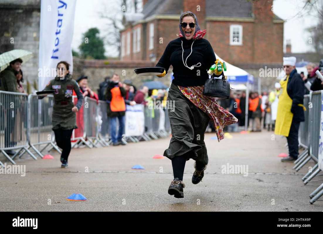 Students Partake In Annual Shrove Tuesday Pancake Races At St Stephen's Cathedral