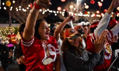 Super Bowl Lviii: 49ers Fans Celebrate Victory At Mega Tailgate Party