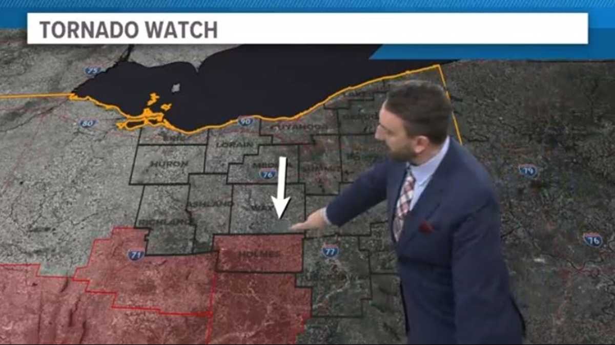 Tornado Watch In Effect For Holmes County, Ohio