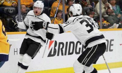 Turcotte Scores First Nhl Goal As Kings Defeat Predators