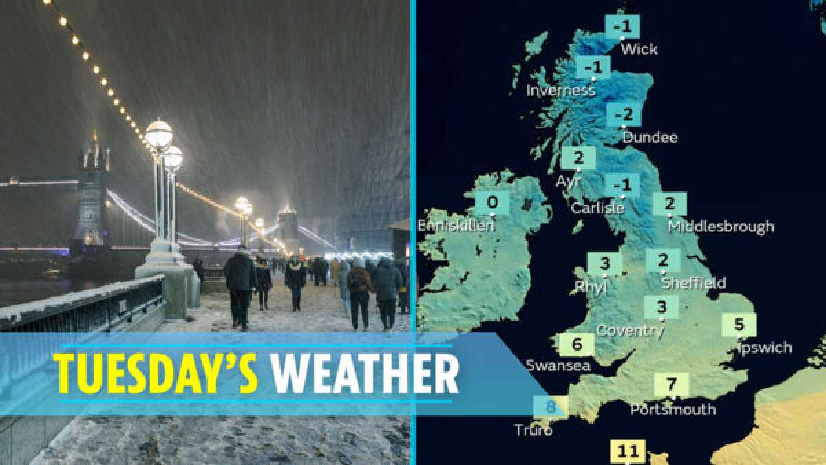 Uk Braces For Heavy Snowfall As Met Office Issues Yellow Warning