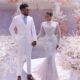 Veekee James And Femi Exchange Vows In Spectacular White Wedding Ceremony