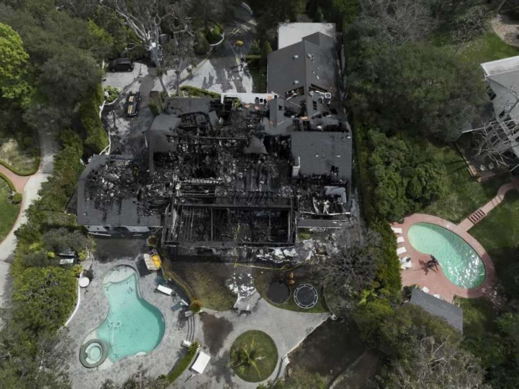 Actress And Model Cara Delevingne's Studio City Mansion Destroyed In Early Morning Fire