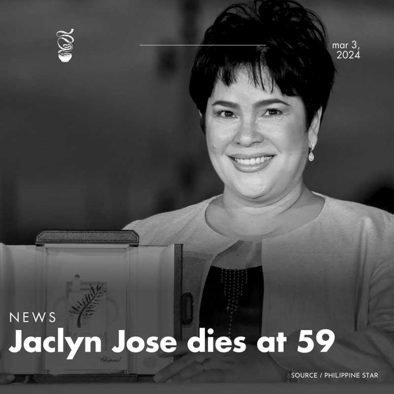 Award Winning Filipino Actress Jaclyn Jose Passes Away At 59