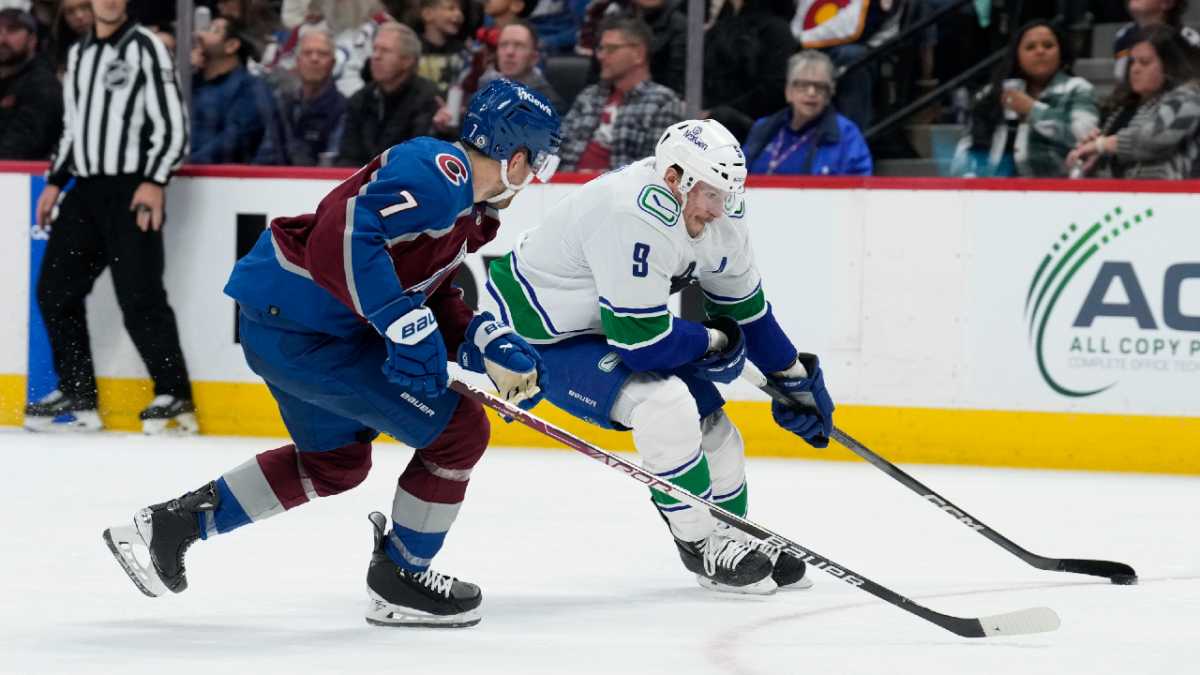 Colorado Avalanche Face Vancouver Canucks In Intense Showdown At Rogers Arena