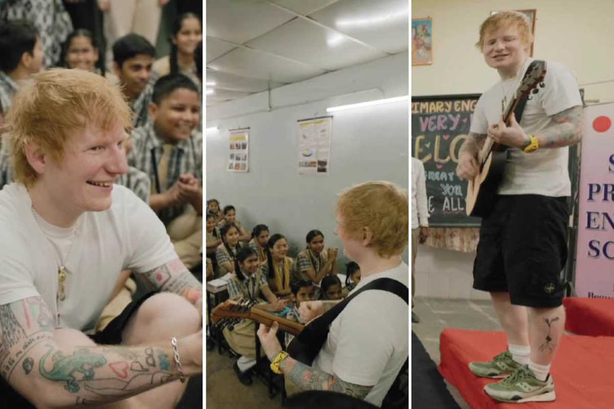 Ed Sheeran's Special School Visit In Mumbai Ahead Of Concert Wins Hearts