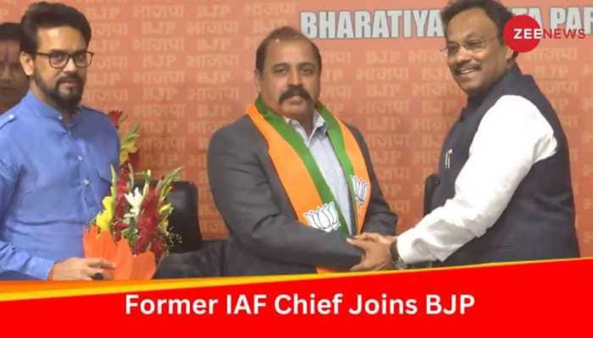 Former Iaf Chief R.k.s. Bhadauria Joins Bjp: Boost To Party's Defense Wing