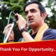 Gautam Gambhir Sings Goodbye To Politics, Shifting Focus To Cricket Commitments