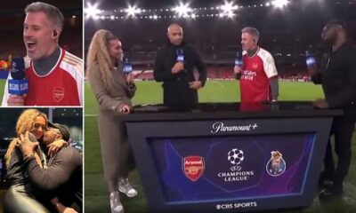 Kate Abdo And Jamie Carragher's Awkward Exchange On Cbs Sports Show