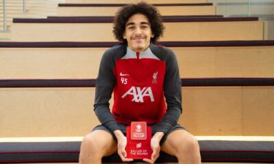 Liverpool's Jayden Danns Wins Emirates Fa Cup 'baller Of The Round' Award