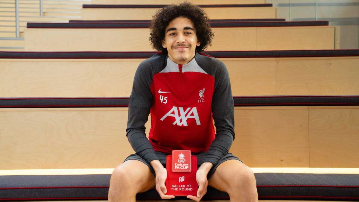 Liverpool's Jayden Danns Wins Emirates Fa Cup 'baller Of The Round' Award