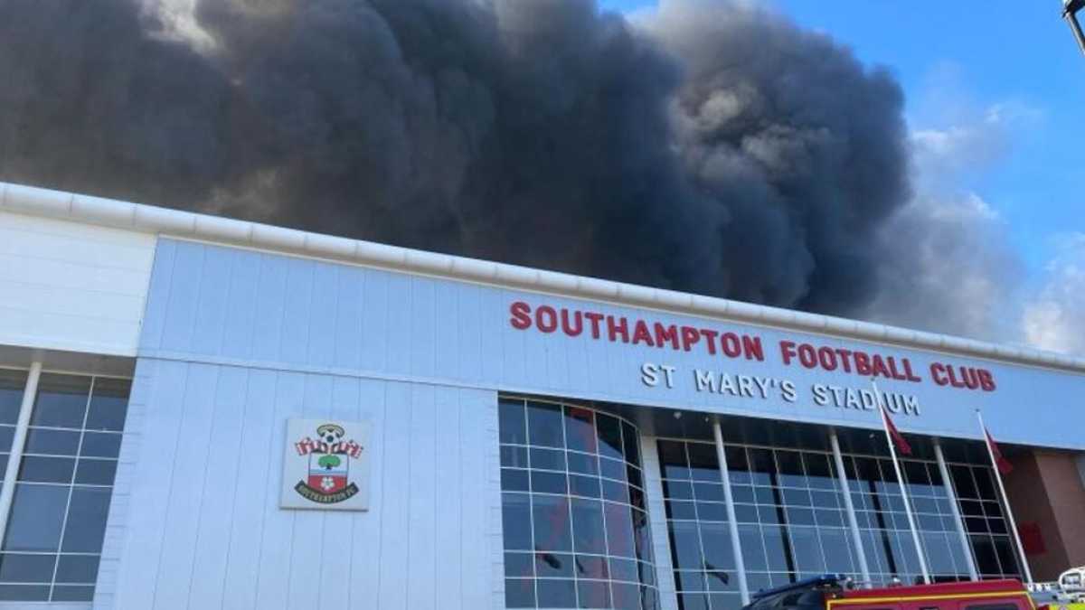 Major Fire Near Southampton's St Mary's Stadium Forces Postponement Of Championship Match Against Preston