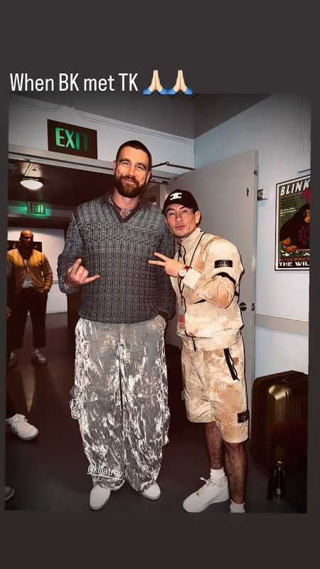 Nfl Star Travis Kelce And Actor Barry Keoghan Connect At Justin Timberlake Concert