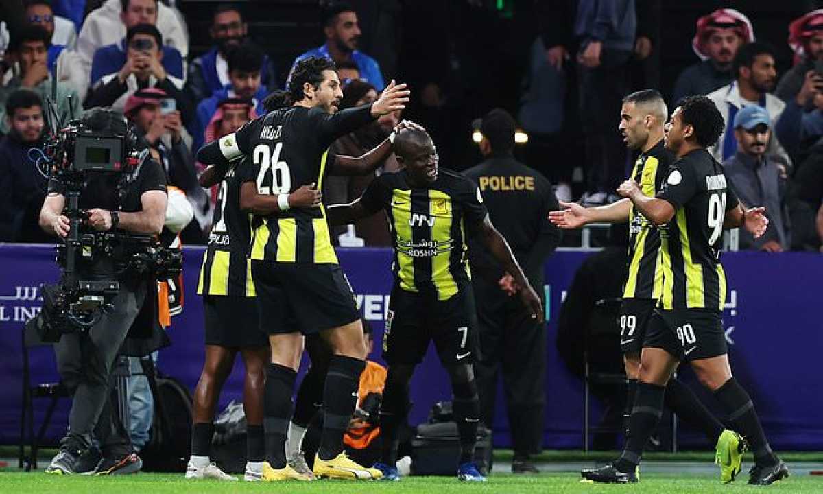 N'golo Kante Shines With Spectacular Header In Al Ittihad's Clash With Al Hilal