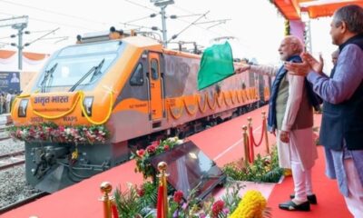 Pm Modi Launches 10 New Vande Bharat Trains, Inaugurates Railway Projects In Gujarat And Rajasthan