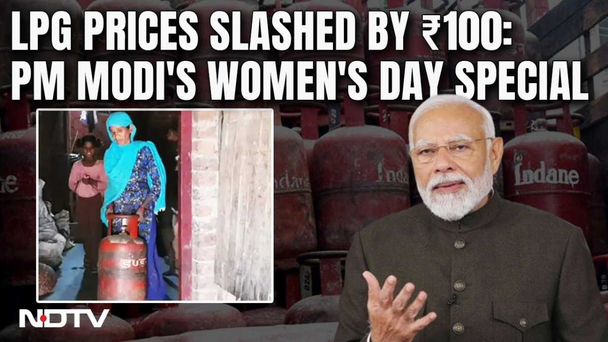 Pm Modi Slashes Lpg Cylinder Price By ₹100 On International Women's Day