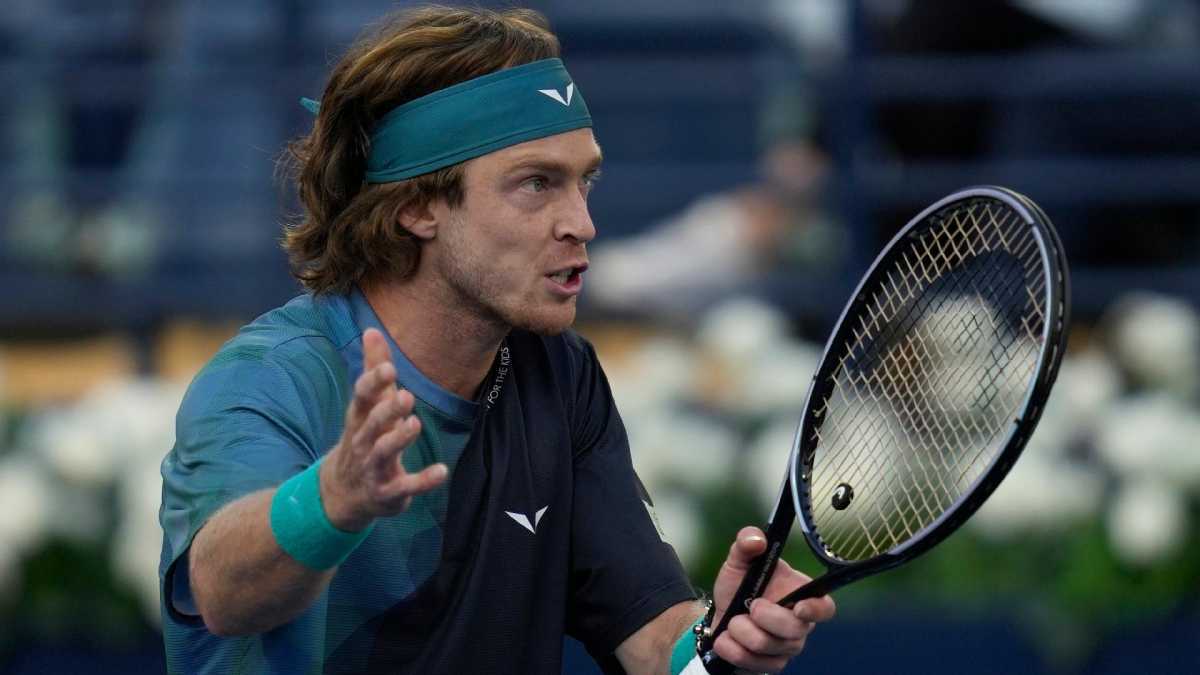 Russian Tennis Player Andrey Rublev Disqualified In Dubai Atp Tournament For Misconduct