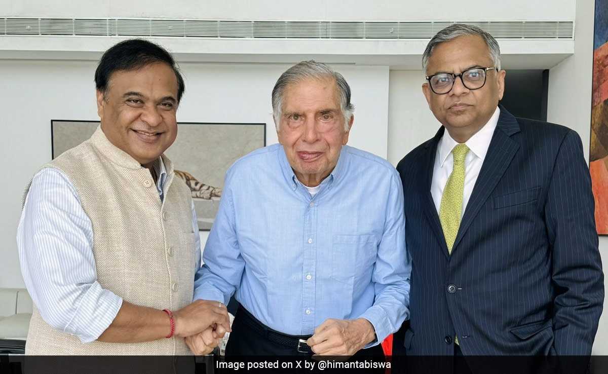 Tata's Semiconductor Plant In Assam To Put State On Global Map, Cm Sarma Meets Ratan Tata