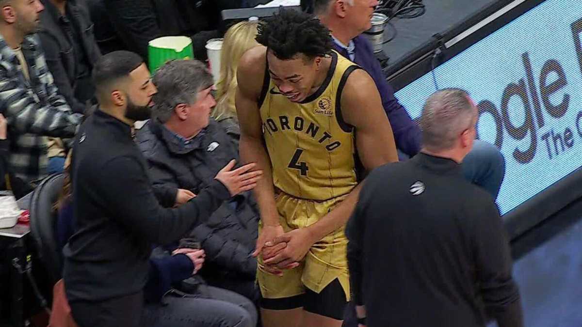 Toronto Raptors' Scottie Barnes Sidelined With Hand Injury