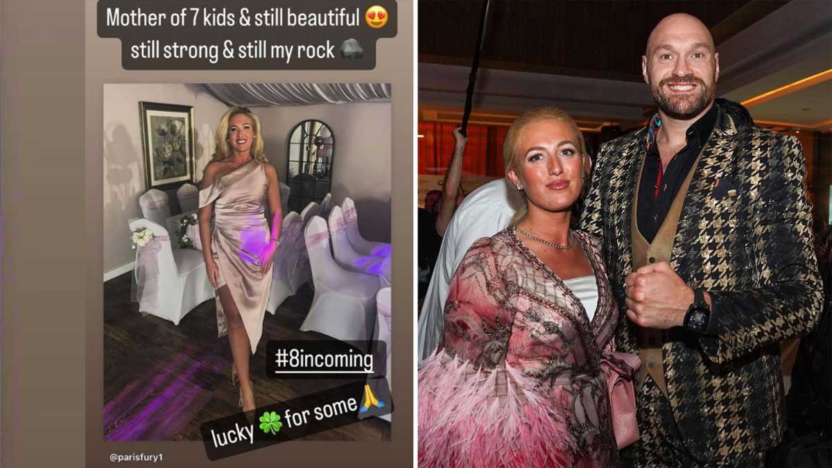 Tyson Fury Teases Paris Fury's Possible Eighth Pregnancy With Glamorous Party Snap