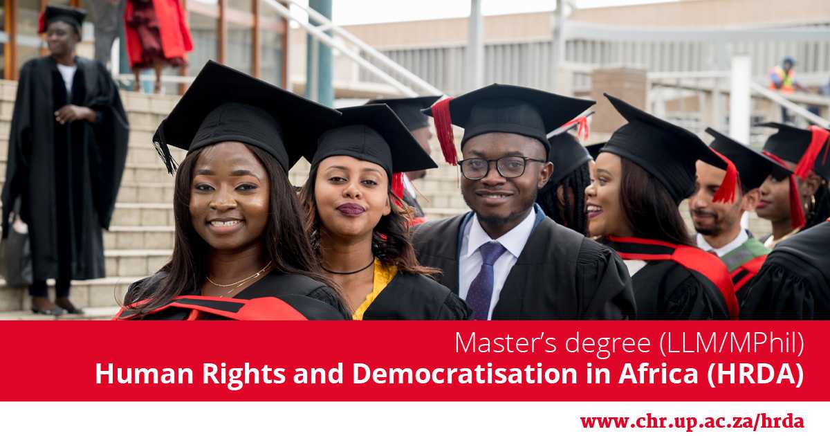 University Of Pretoria Offers Scholarships For Masters In Human Rights And Democratization In Africa