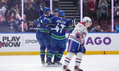 Vancouver Canucks Defeat Montreal Canadiens 4 1 In A Defensive Showcase