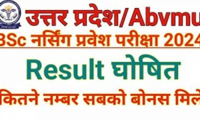 Abvmu Up Cnet Bsc Nursing Result 2024 Declared: Check Score, Answer Key On Abvmuup.edu.in