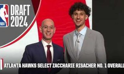 French Player Zaccharie Risacher Drafted No. 1 Overall By Atlanta Hawks In 2024 Nba Draft