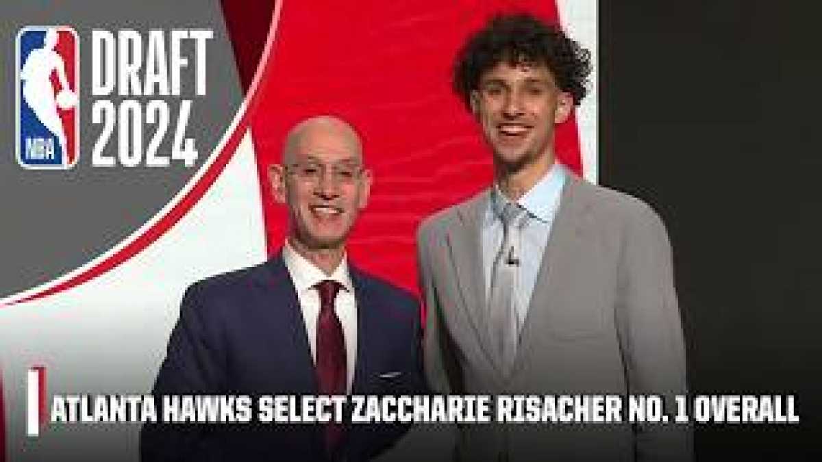 French Player Zaccharie Risacher Drafted No. 1 Overall By Atlanta Hawks In 2024 Nba Draft