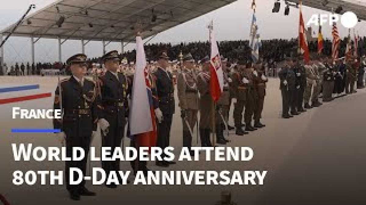 Global Leaders Commemorate 80th D Day Anniversary In Normandy