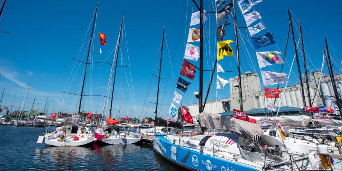 Historic Departure Of The 10th Transat Quebec Saint Malo Amidst Stormy Weather