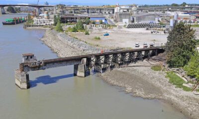 Historic Marpole Railroad Bridge Catches Fire In Richmond, Bc