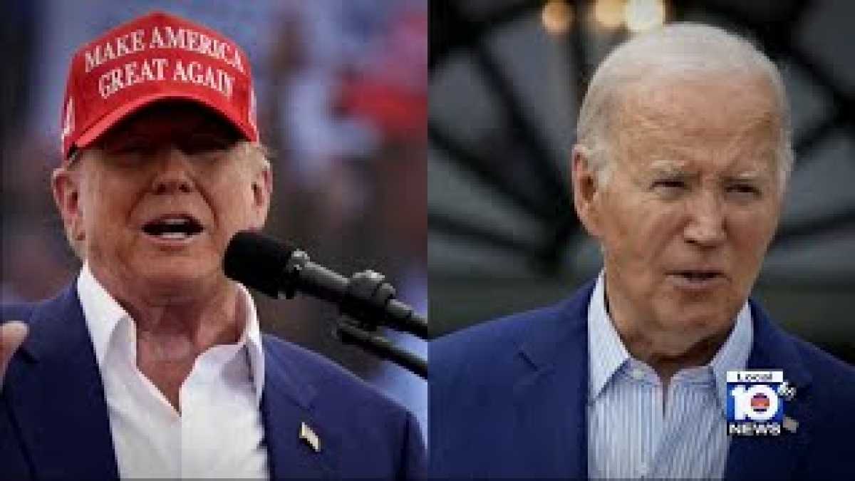 Historic Presidential Debate Between Biden And Trump Set For Next Week