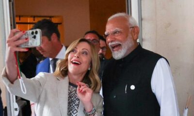 Italian Pm Giorgia Meloni Shares Cheerful Video With Pm Modi From G7 Summit