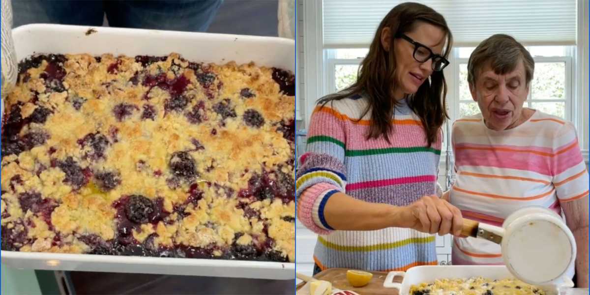 Jennifer Garner And Her Mom Share Family Blackberry Cobbler Recipe On Today Show