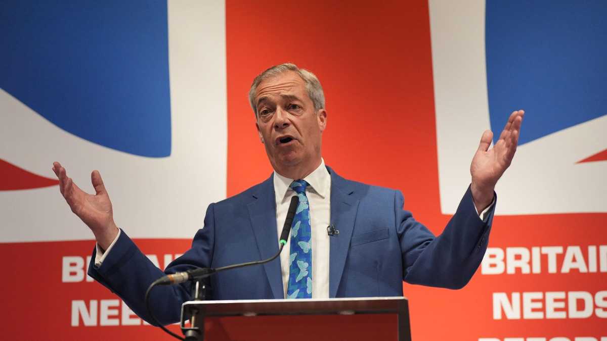 Nigel Farage Announces Candidacy In Clacton For Reform Party In Stirring Political Move