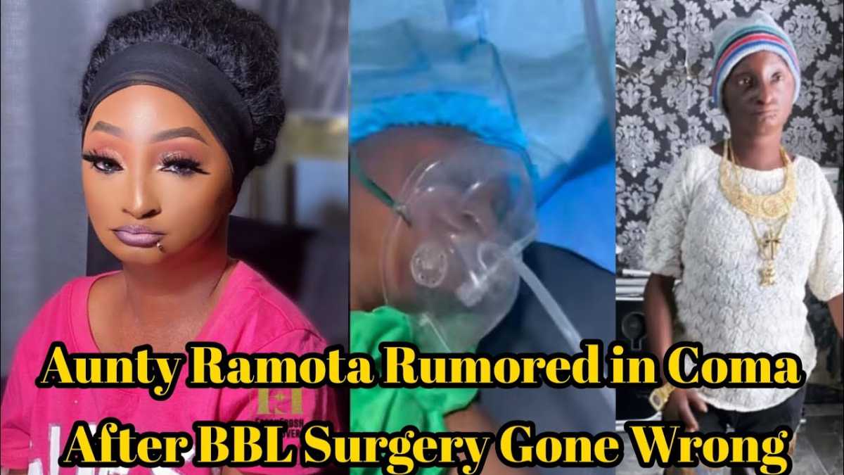 Nollywood Actress Aunty Ramota In Coma After Bbl Surgery Gone Wrong