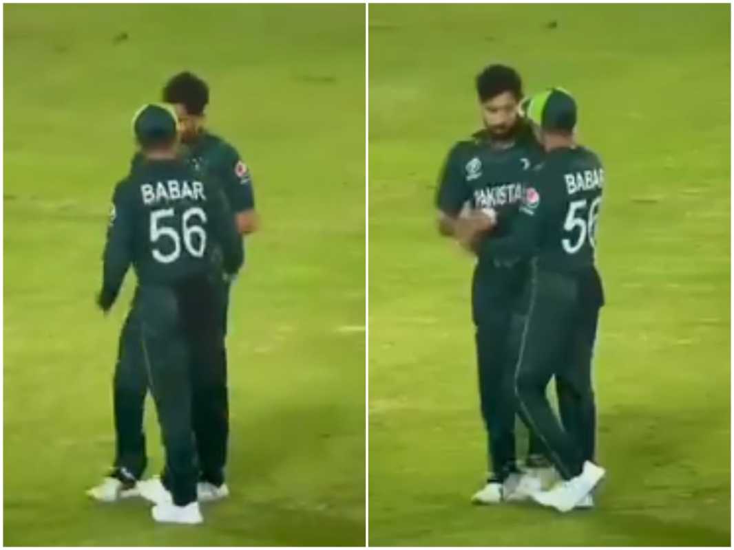 Pakistan Captain Babar Azam Reacts Furiously Towards Haris Rauf's Bowling In T20 World Cup Match