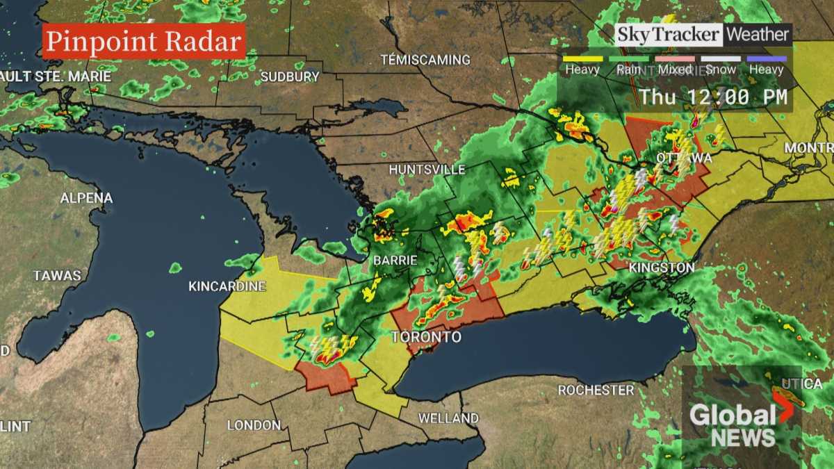 Severe Thunderstorm Watch Issued For Toronto And Gta