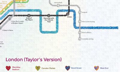 Taylor Swift's Eras Tour Sparks Unique Tube Map In London