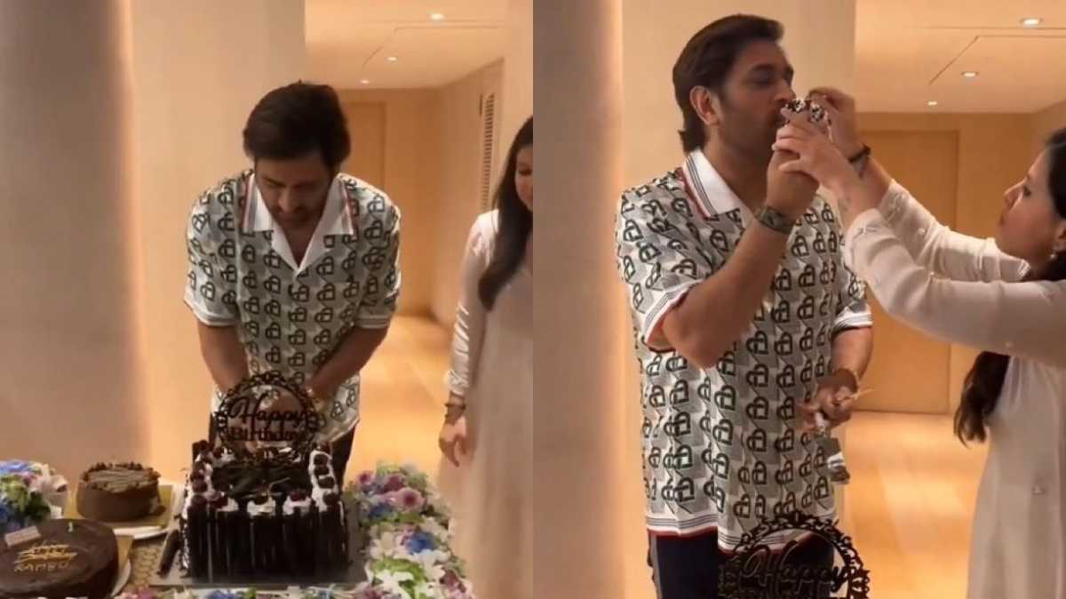 Ms Dhoni Celebrates 43rd Birthday With Special Cake And Intimate Ceremony